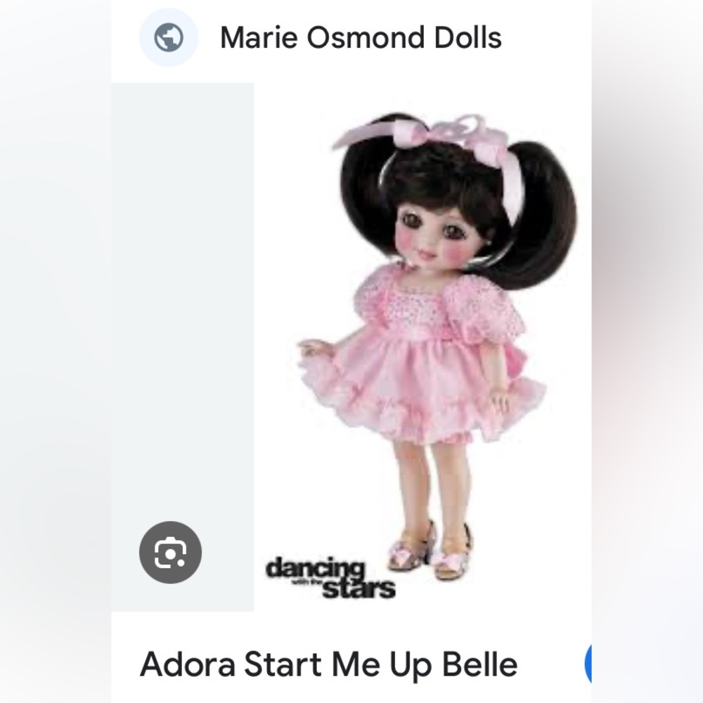 NIB Marie Osmond Adora Belle Start Me Up Dancing w/the Stars series 13” w/COA
